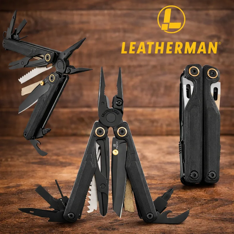 אולר רב תכליתי WAVE ALPHA שחור לדרמן ללא חריטה