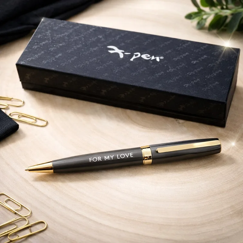 עט XPEN טיטניום קליפס זהב רולר עם חריטה אישית