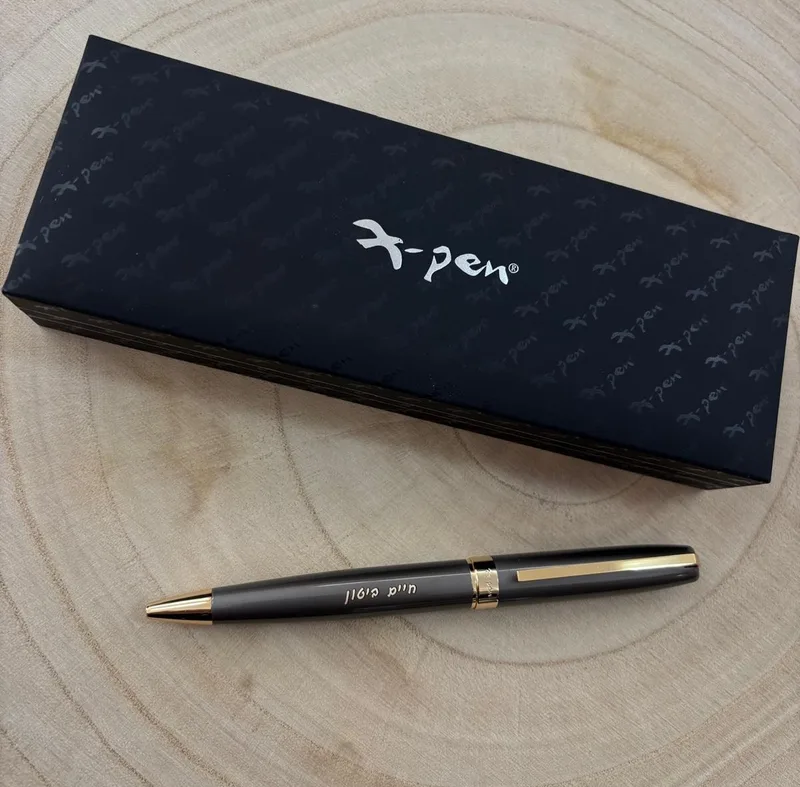 עט XPEN טיטניום קליפס זהב רולר עם חריטה אישית