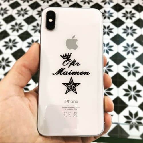 חריטה על אייפון X