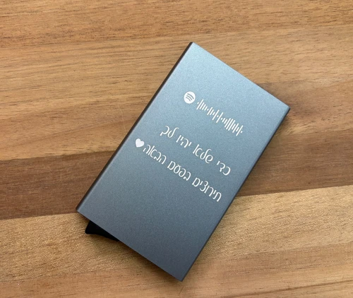 ארנק בטיחות מתכתי לכרטיסי אשראי RFID and NFC