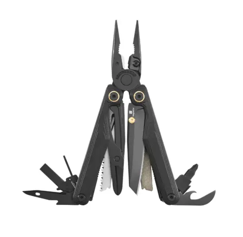 אולר רב תכליתי לדרמן WAVE ALPHA – שחור עם חריטה אישית