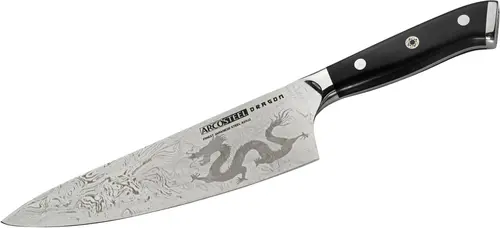 סכין שף ארקוסטיל Dragon  20 סמ להב עם חריטה אישית